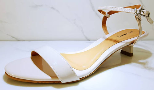 (7690) Ankle-Strap Patent Heels